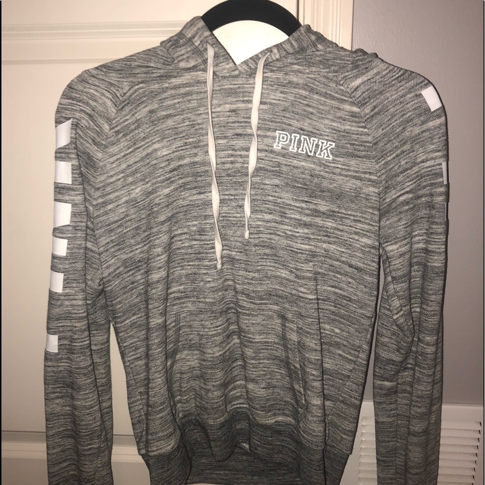Gray PINK hoodie